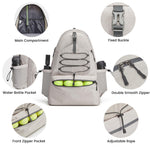 G4Free - G4Free Tennis Backpack Holds 4 Rackets with Shoe Compartment -TN24B327B