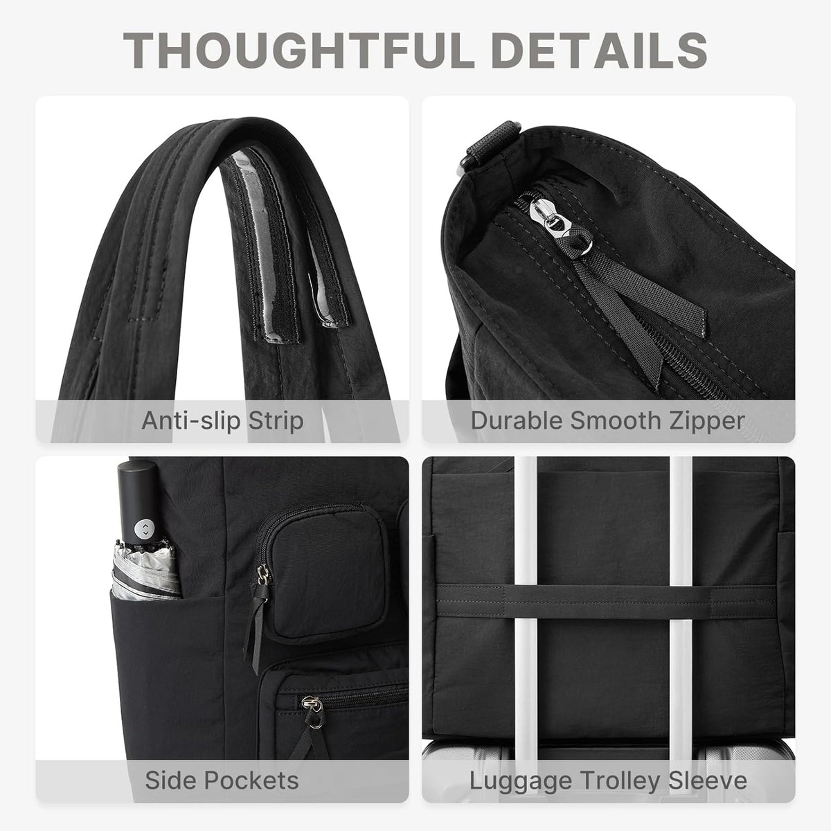 G4Free - G4Free Tote Bag, Lightweight Work Bag with 15" Laptop Pocket -TN25B533C