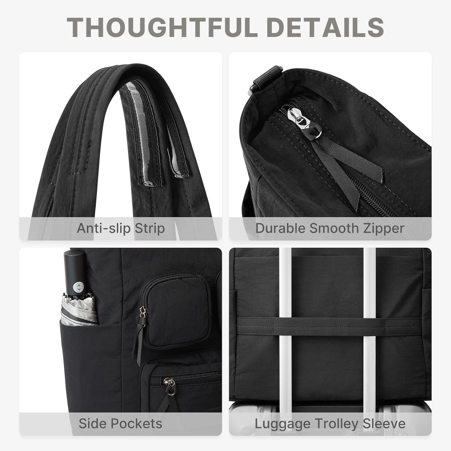 G4Free - G4Free Tote Bag, Lightweight Work Bag with 15" Laptop Pocket -TN25B533C