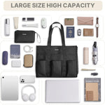 G4Free - G4Free Tote Bag, Multi-Compartment Large Capacity with Zipper Top Handle -TN24B476B