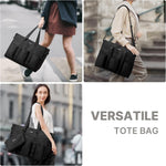 G4Free - G4Free Tote Bag, Multi-Compartment Large Capacity with Zipper Top Handle -TN24B476B