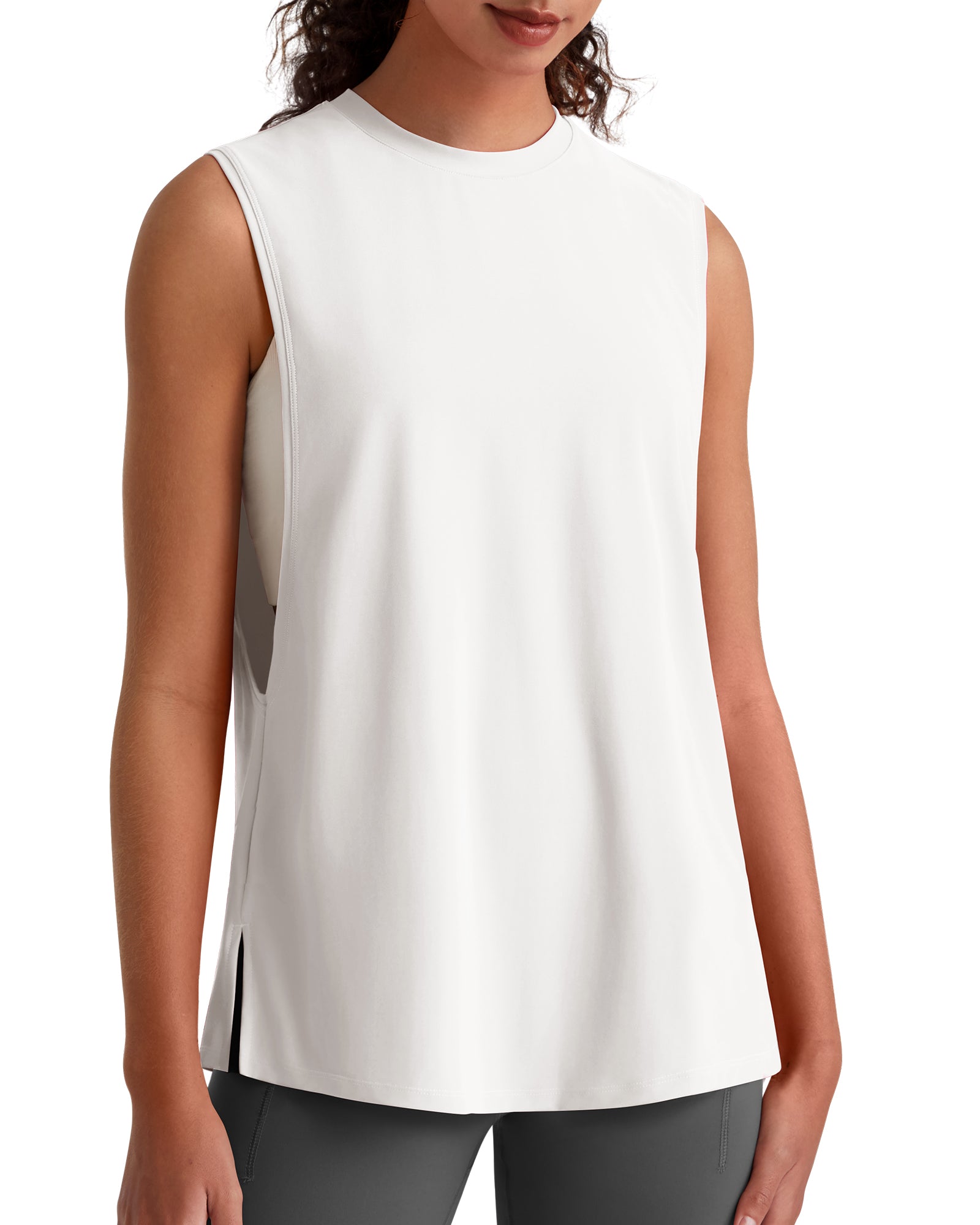 G4Free - G4Free UPF 50+ Loose Fit Muscle Tank -GF26L948A001F-XS