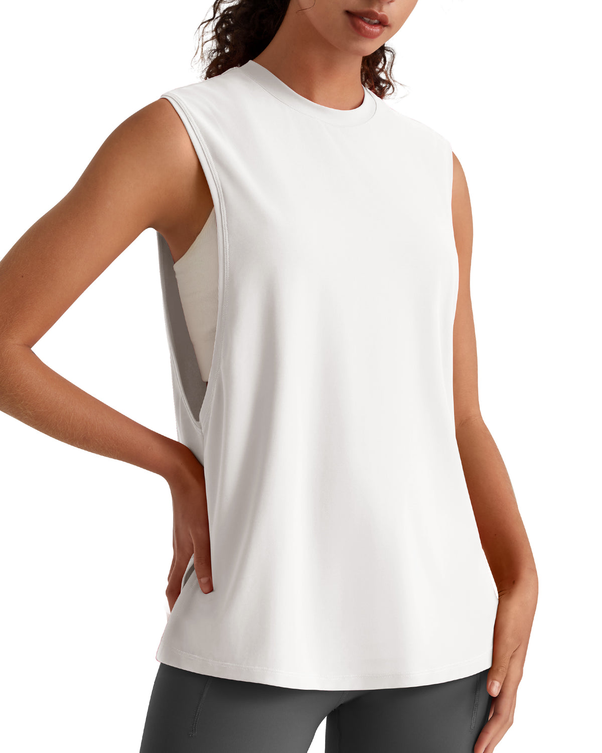G4Free - G4Free UPF 50+ Loose Fit Muscle Tank -GF26L948A001F-XS