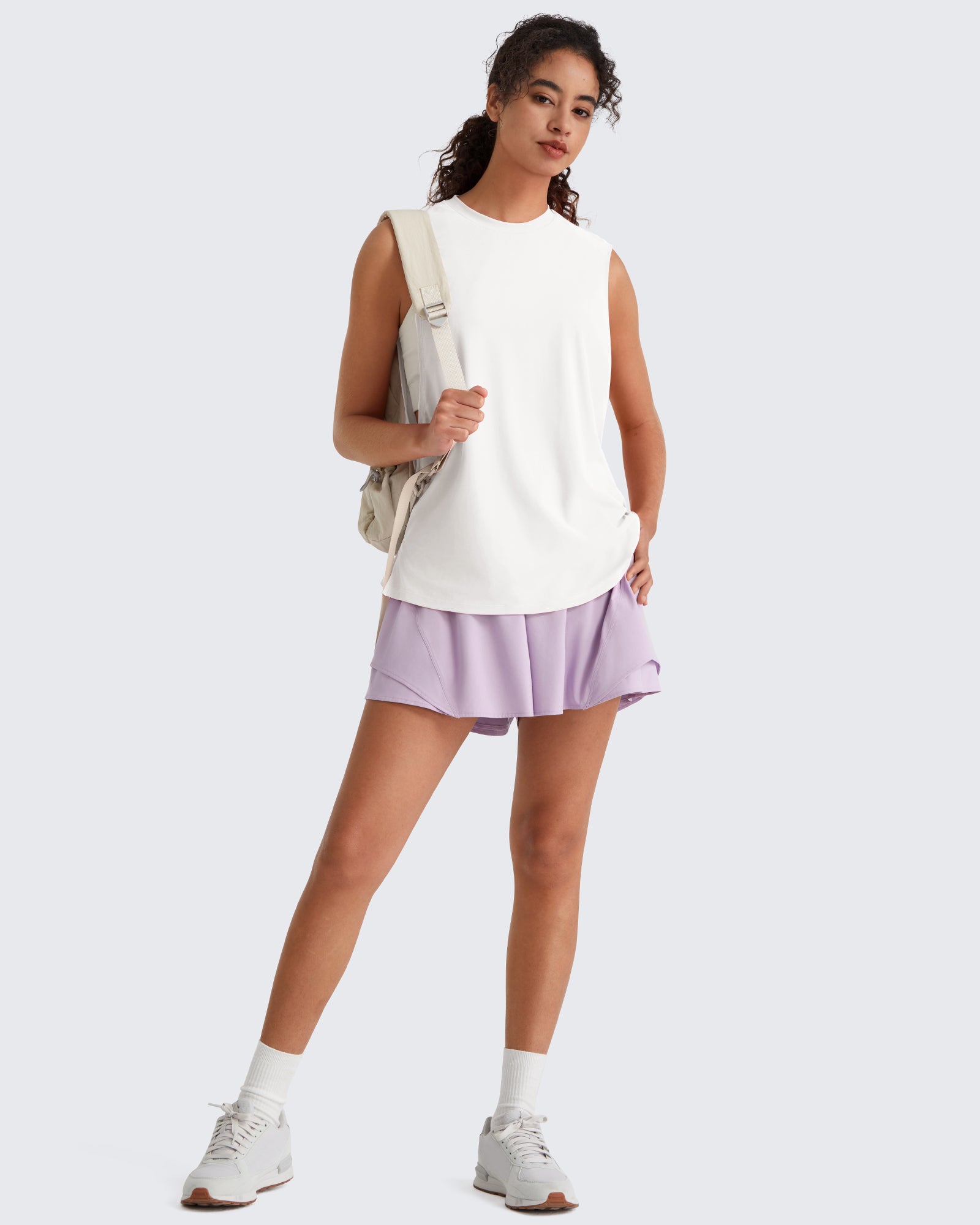 G4Free - G4Free UPF 50+ Loose Fit Muscle Tank -GF26L948A001F-XS