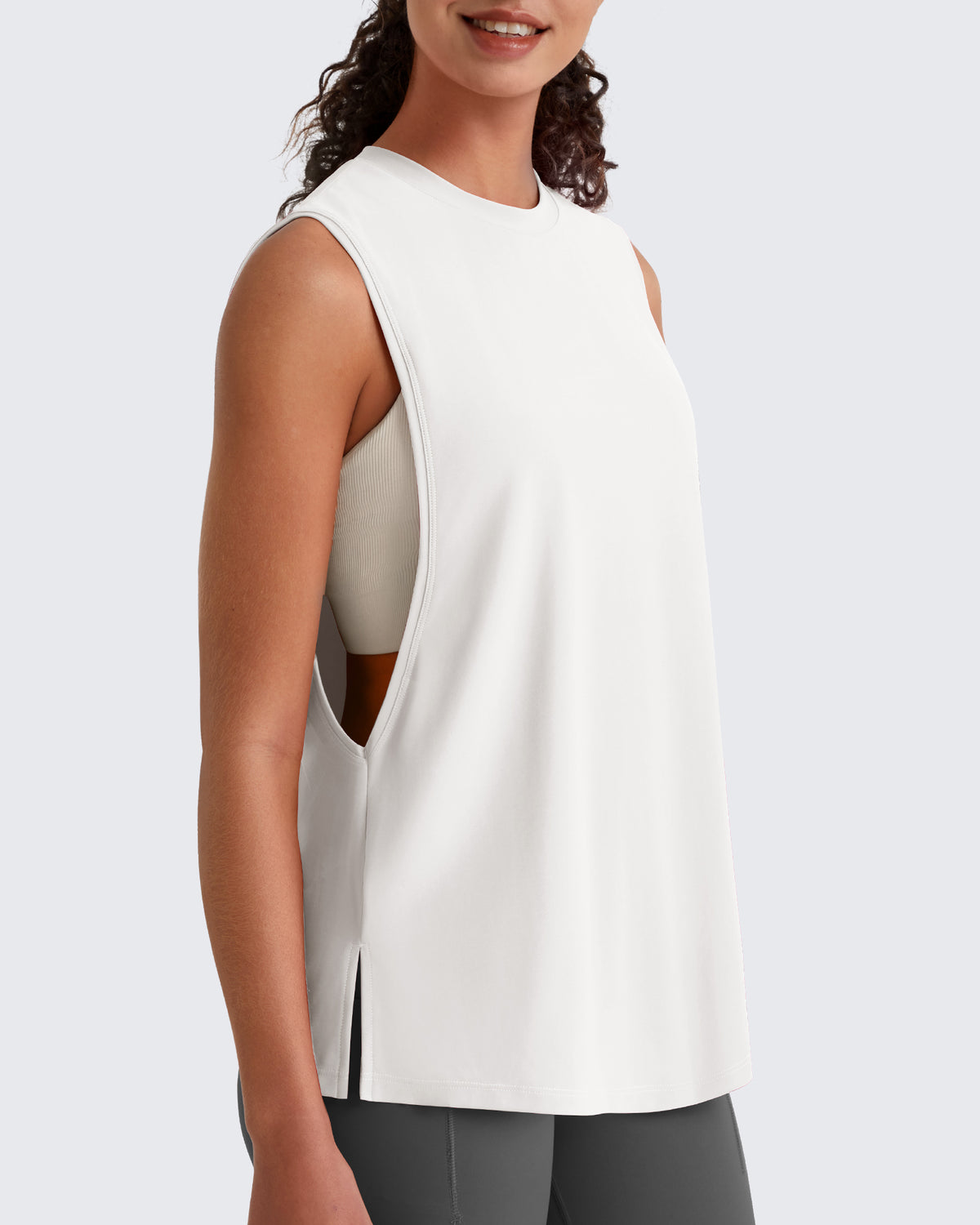 G4Free - G4Free UPF 50+ Loose Fit Muscle Tank -GF26L948A001F-XS