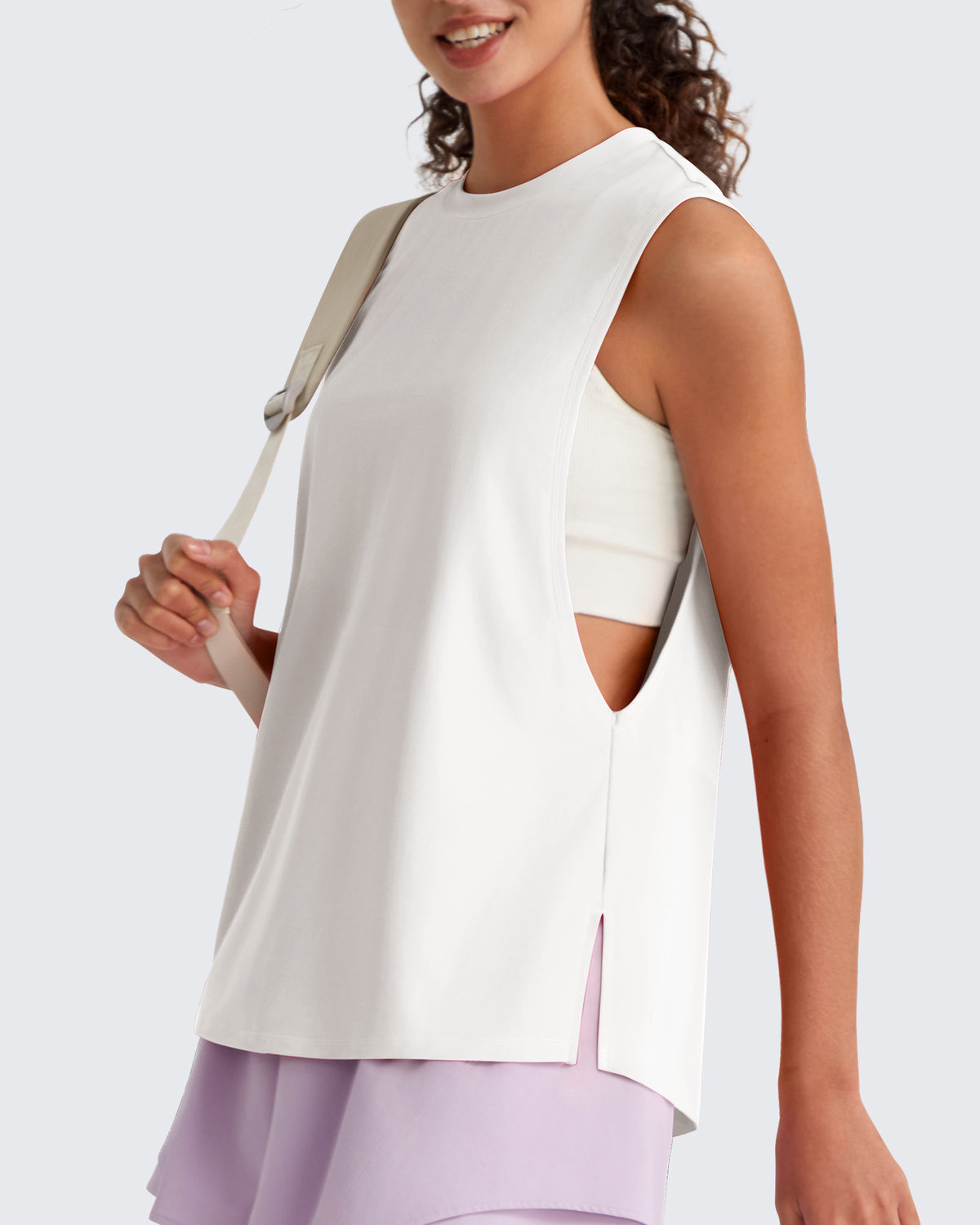 G4Free - G4Free UPF 50+ Loose Fit Muscle Tank -GF26L948A001F-XS