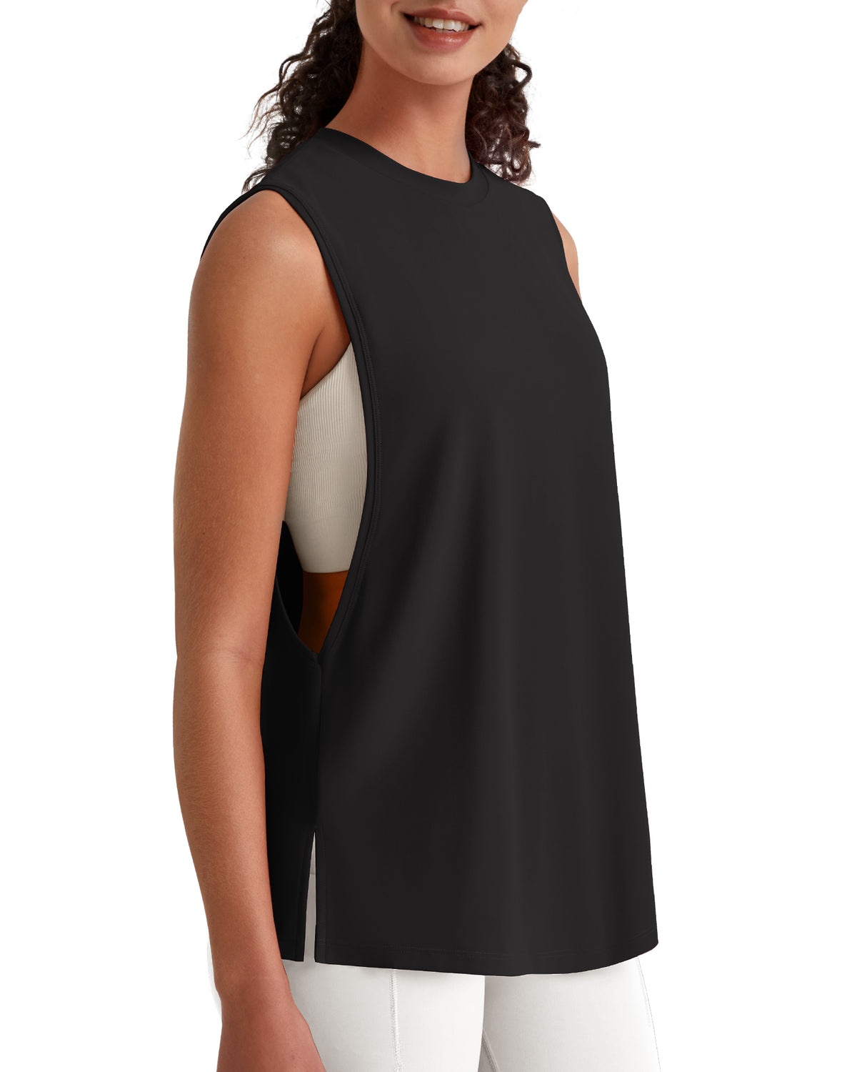G4Free - G4Free UPF 50+ Loose Fit Muscle Tank -GF26L948A001F-XS