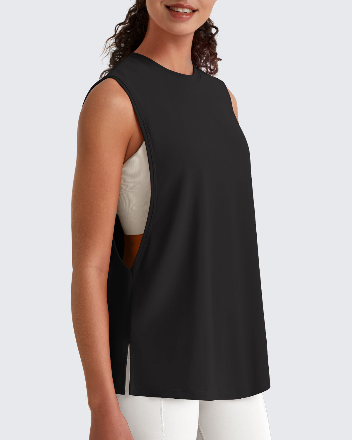 G4Free - G4Free UPF 50+ Loose Fit Muscle Tank -GF26L948A001F-XS