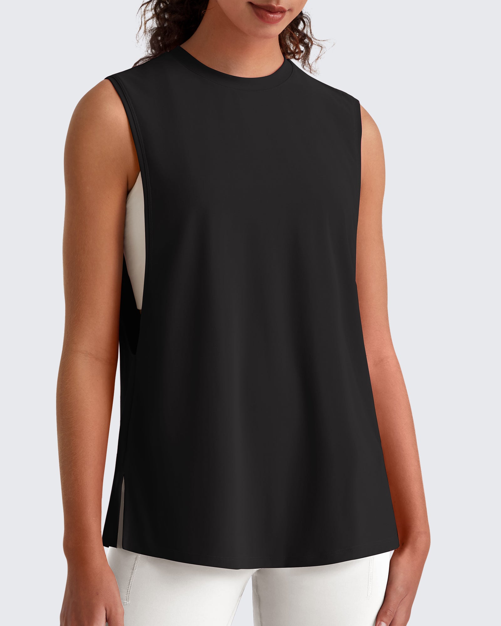 G4Free - G4Free UPF 50+ Loose Fit Muscle Tank -GF26L948A001F-XS