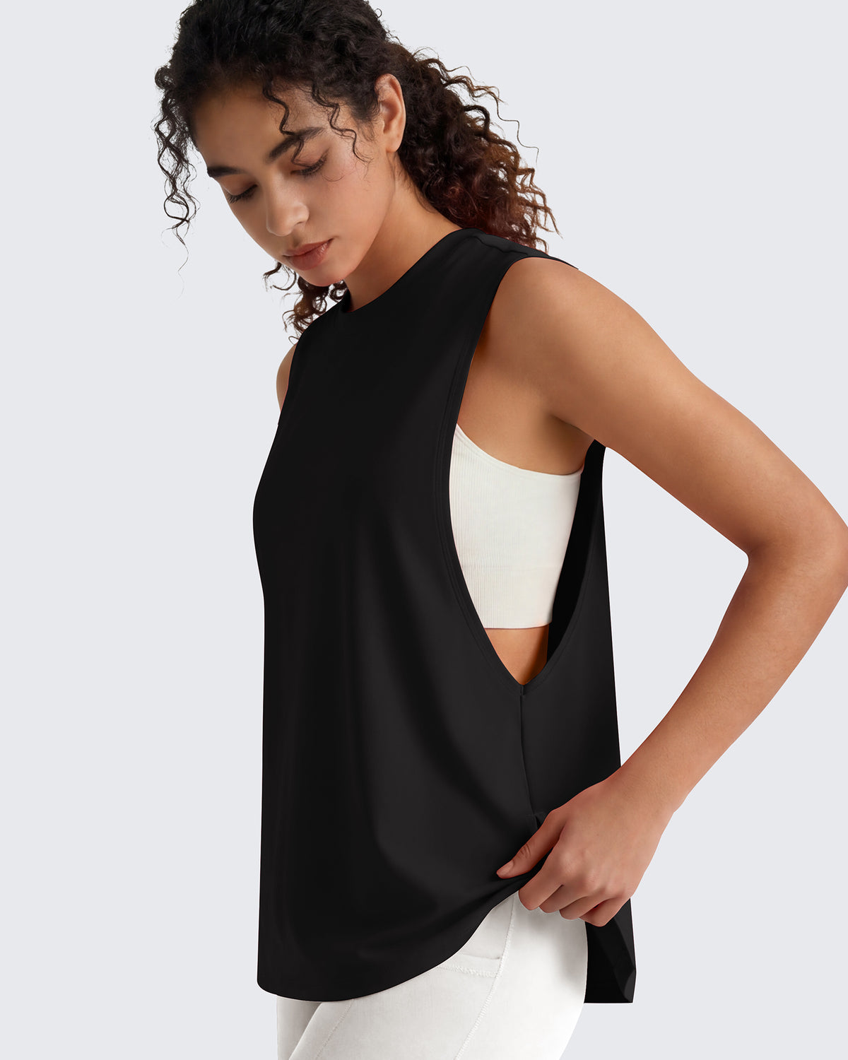 G4Free - G4Free UPF 50+ Loose Fit Muscle Tank -GF26L948A001F-XS