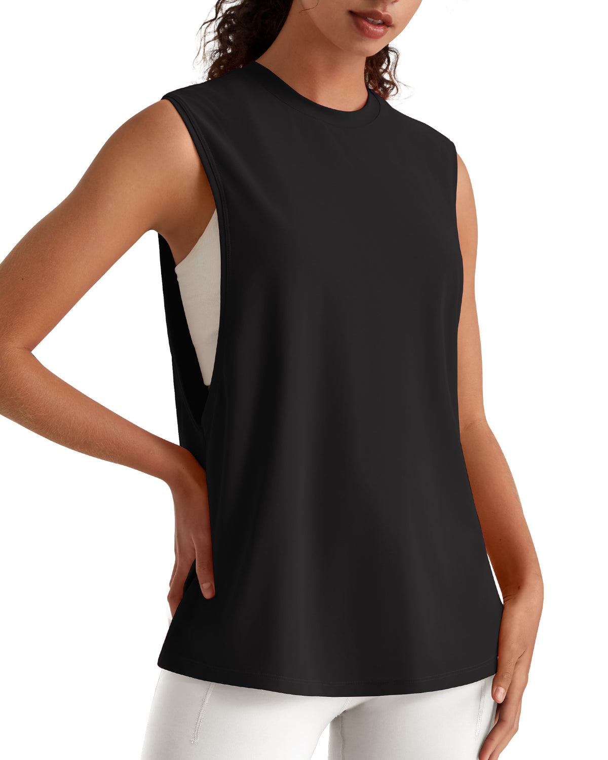 G4Free - G4Free UPF 50+ Loose Fit Muscle Tank -GF26L948A001F-XS