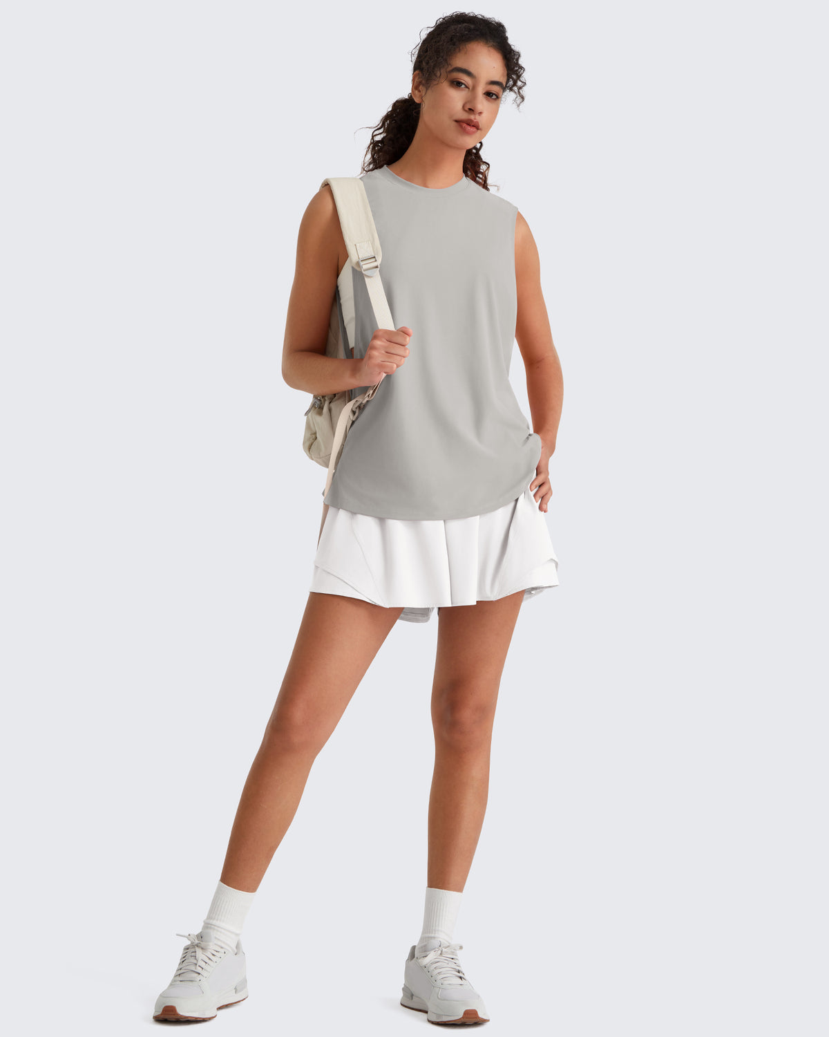 G4Free - G4Free UPF 50+ Loose Fit Muscle Tank -GF26L948A001F-XS