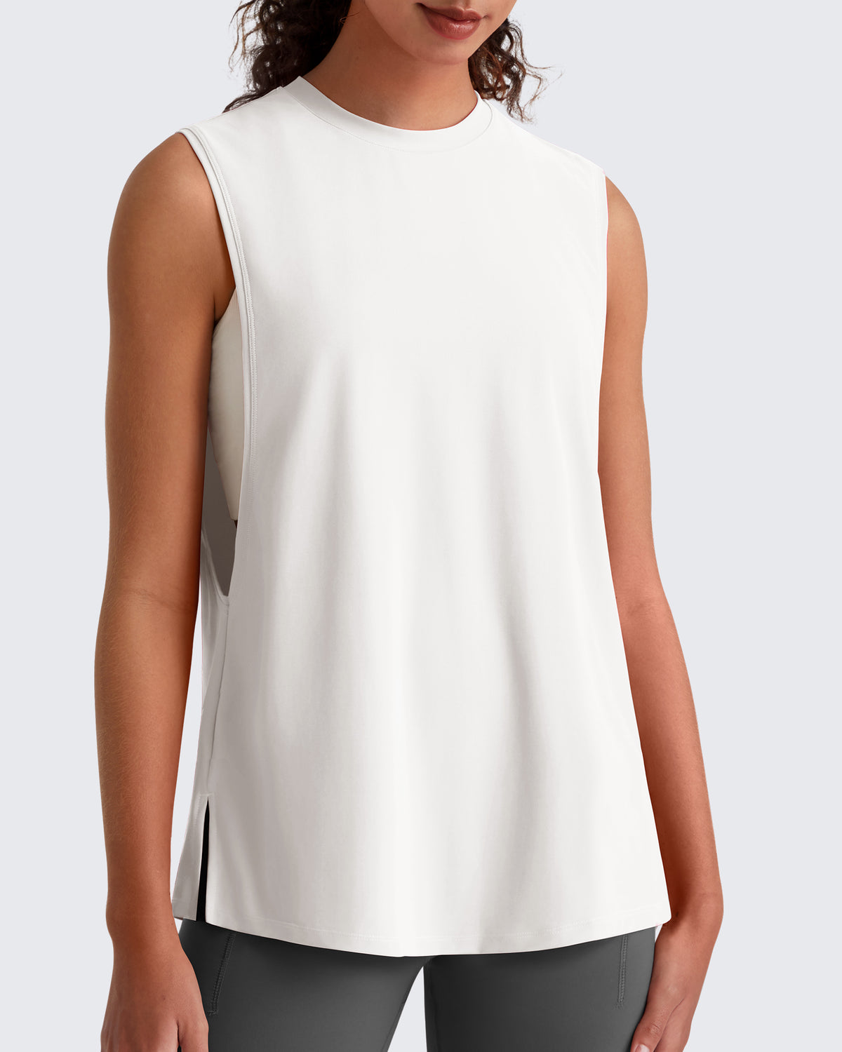 G4Free - G4Free UPF 50+ Loose Fit Muscle Tank -GF26L948B004F-XS
