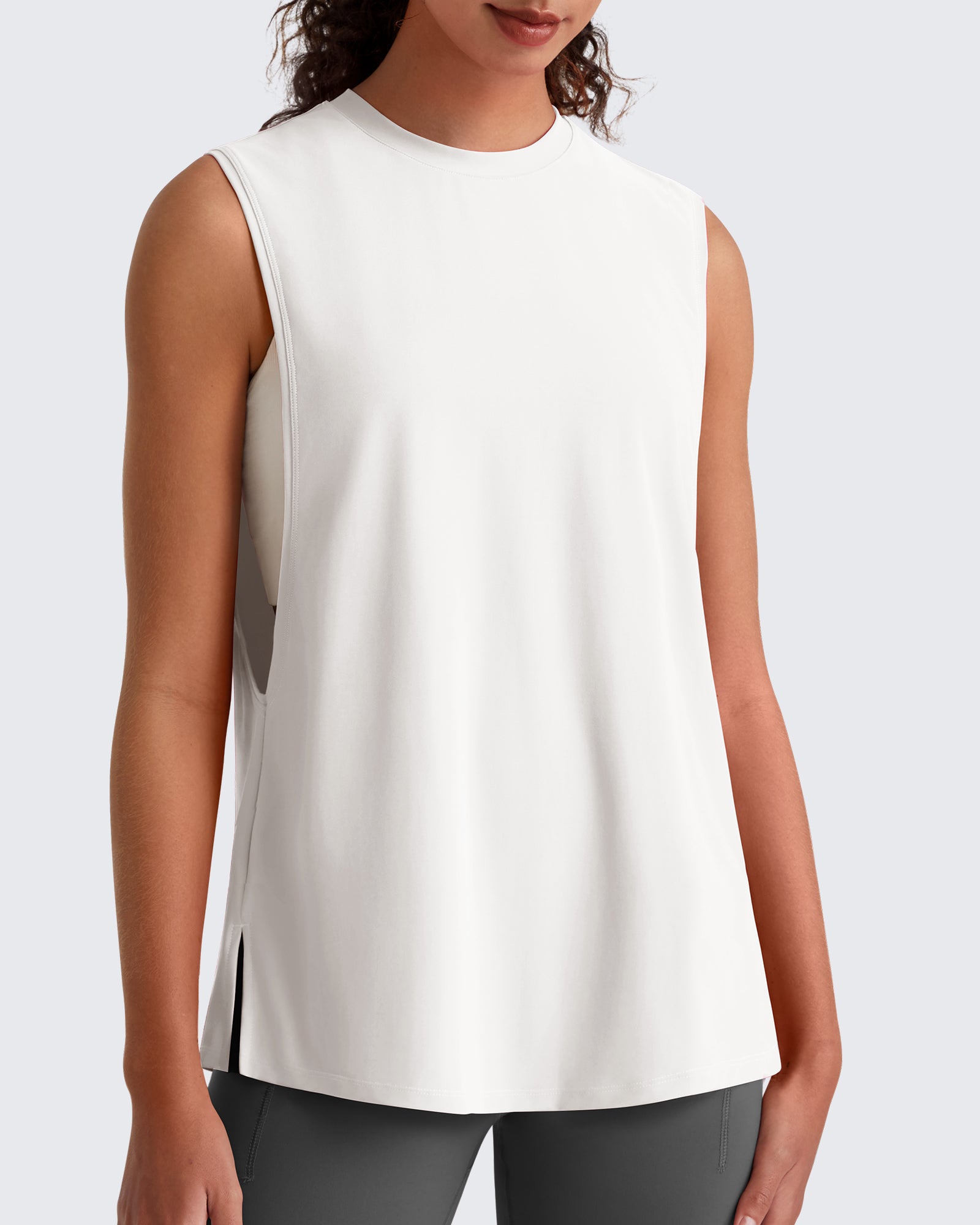 G4Free - G4Free UPF 50+ Loose Fit Muscle Tank -GF26L948B004F-XS