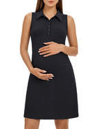 G4Free - G4Free UPF 50+ Maternity Tennis Dress – Button Front -GF26VY972A001A-S