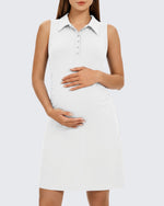 G4Free - G4Free UPF 50+ Maternity Tennis Dress – Button Front -GF26VY972A001A-S