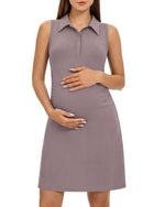 G4Free - G4Free UPF 50+ Maternity Tennis Dress – Button Front -GF26VY972A001A-S