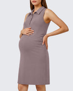 G4Free - G4Free UPF 50+ Maternity Tennis Dress – Button Front -GF26VY972A001A-S