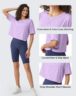 G4Free - G4Free UPF 50+ Quick Dry Boxy Crop Tee -GF25K466AA-S