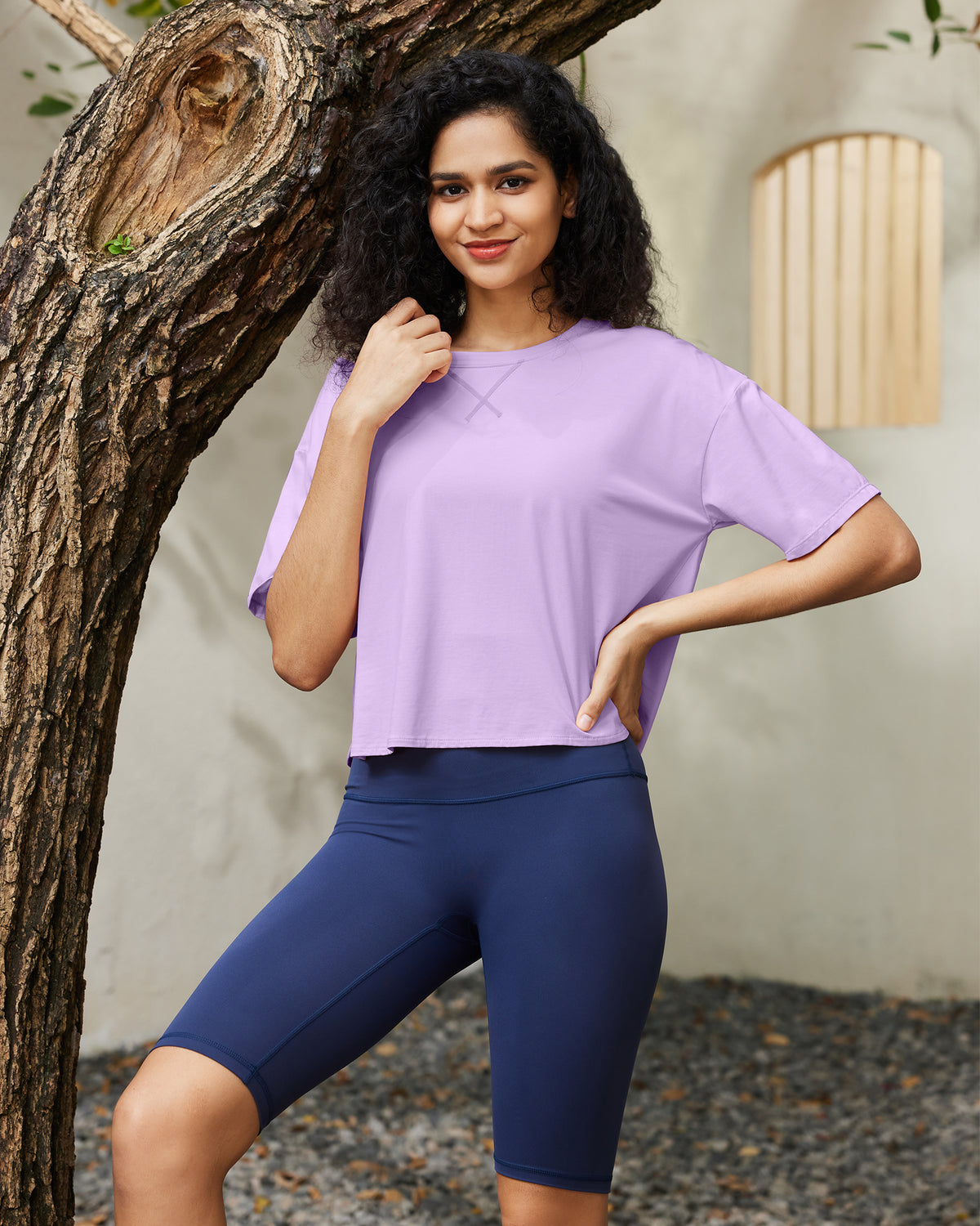 G4Free - G4Free UPF 50+ Quick Dry Boxy Crop Tee -GF25K466AA-S
