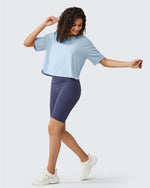 G4Free - G4Free UPF 50+ Quick Dry Boxy Crop Tee -GF25K466AA-S