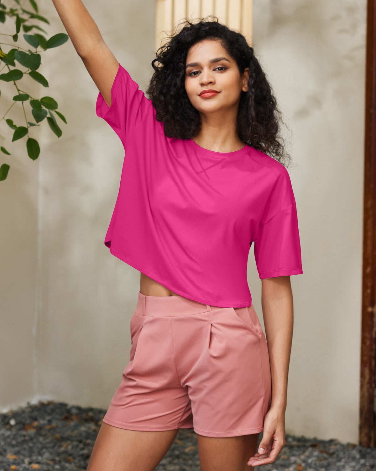 G4Free - G4Free UPF 50+ Quick Dry Boxy Crop Tee -GF25K466AA-S