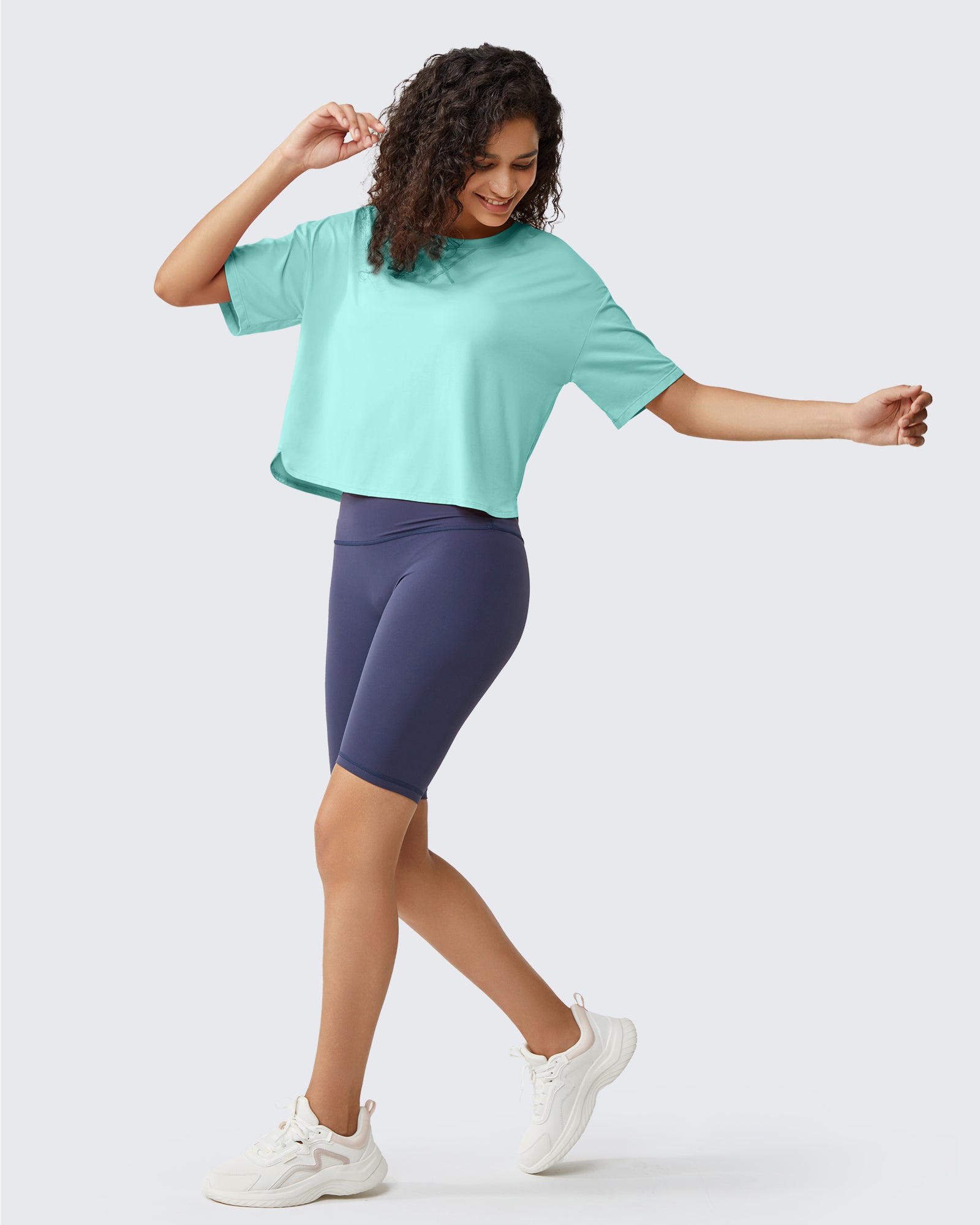 G4Free - G4Free UPF 50+ Quick Dry Boxy Crop Tee -GF25K466AA-S