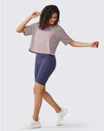 G4Free - G4Free UPF 50+ Quick Dry Boxy Crop Tee -GF25K466AA-S