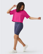G4Free - G4Free UPF 50+ Quick Dry Boxy Crop Tee -GF25K466AA-S