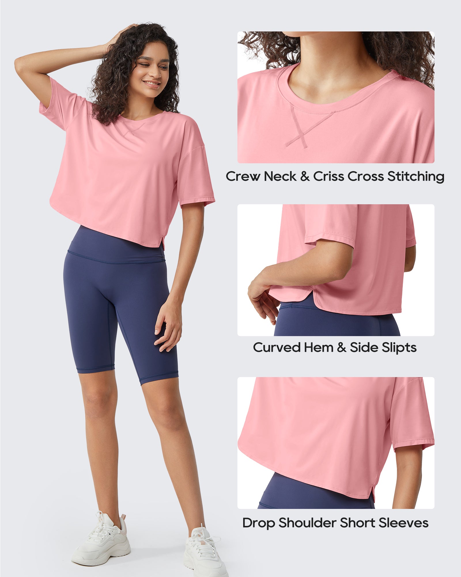 G4Free - G4Free UPF 50+ Quick Dry Boxy Crop Tee -GF25K466AA-S