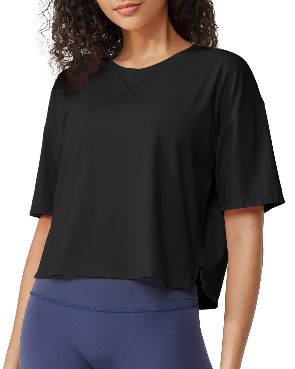 G4Free - G4Free UPF 50+ Quick Dry Boxy Crop Tee -GF25K466AA-S