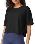 G4Free - G4Free UPF 50+ Quick Dry Boxy Crop Tee -GF25K466AA-S
