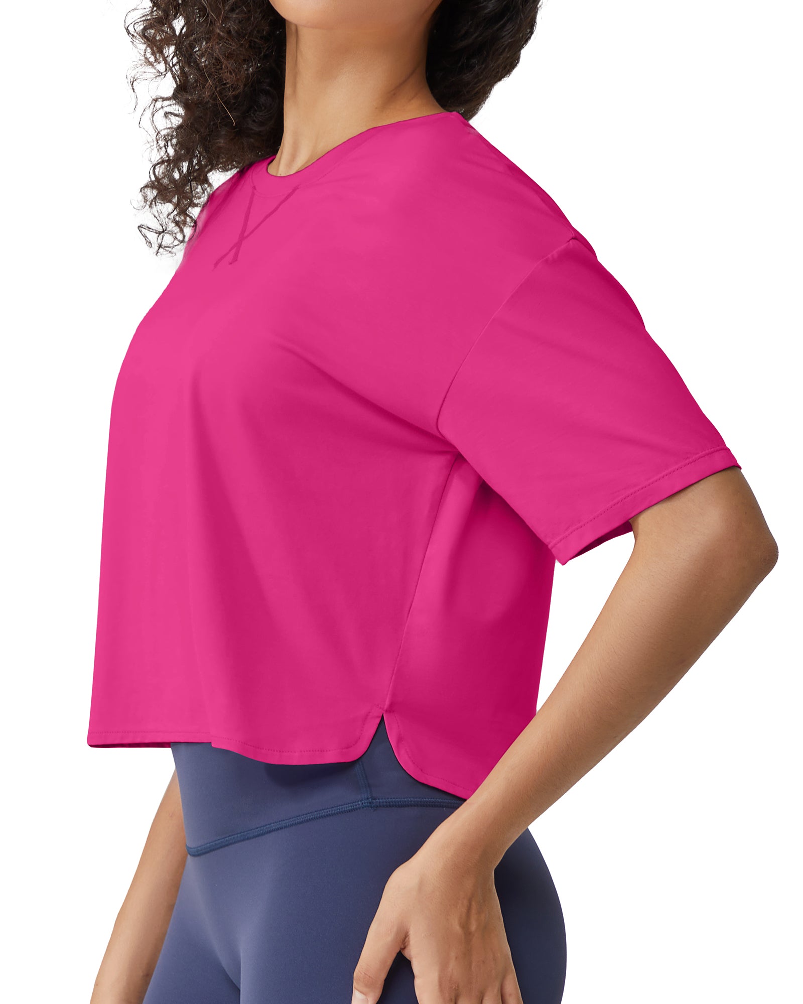 G4Free - G4Free UPF 50+ Quick Dry Boxy Crop Tee -GF25K466AA-S