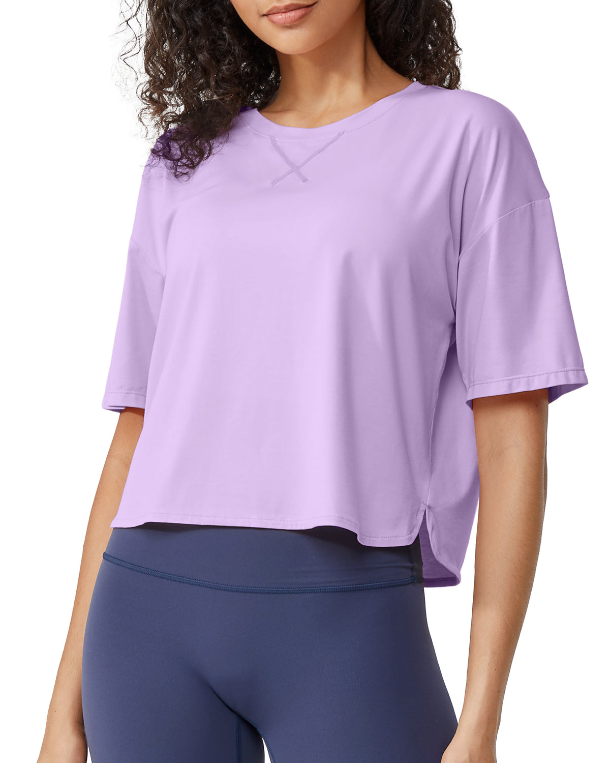 G4Free - G4Free UPF 50+ Quick Dry Boxy Crop Tee -GF25K466EA-S