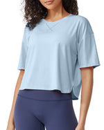 G4Free - G4Free UPF 50+ Quick Dry Boxy Crop Tee -GF25K466IA-S