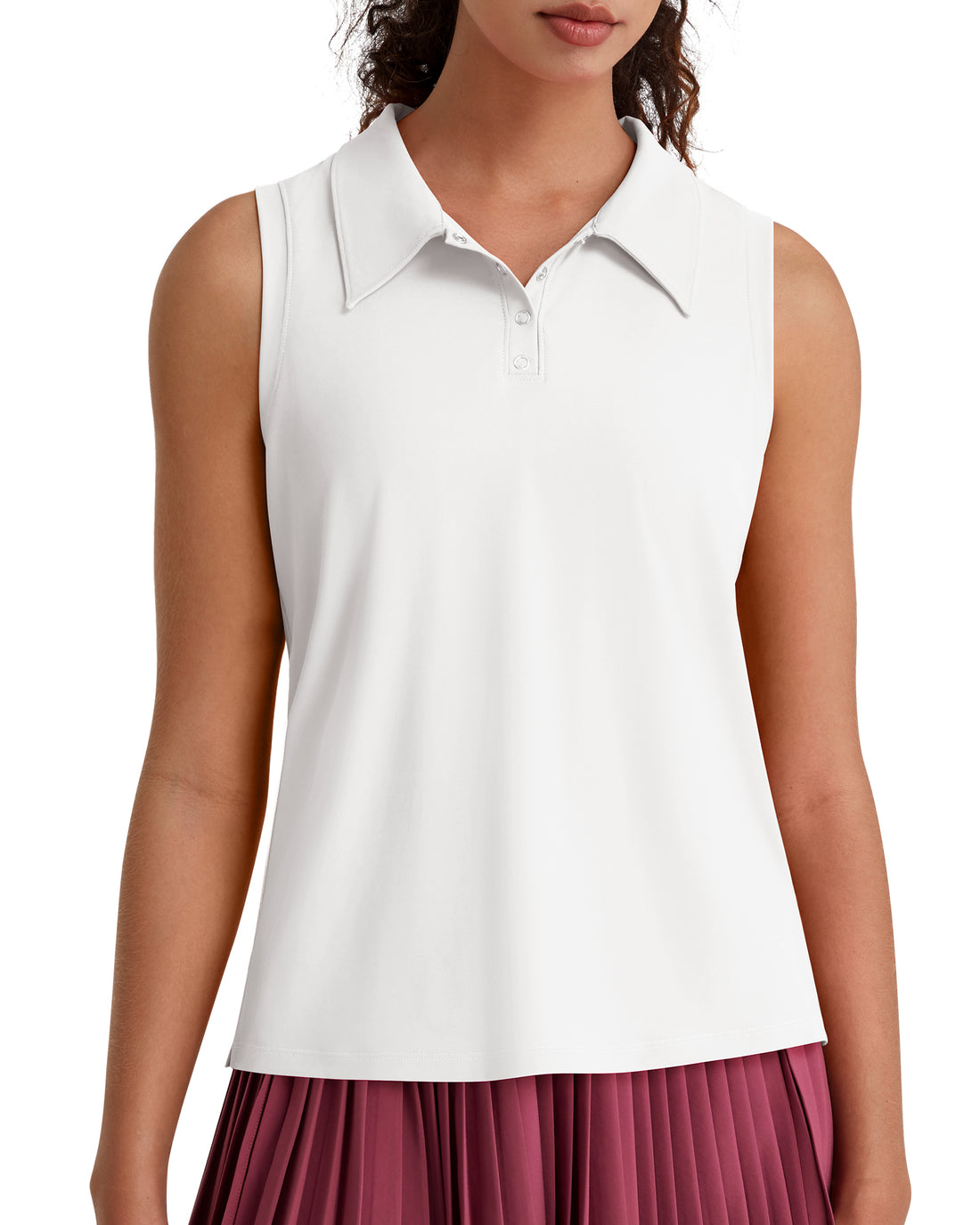 G4Free - G4Free UPF 50+ Sleeveless Golf Polo with Side Slit – Quick Dry -GF26L973A001A-S