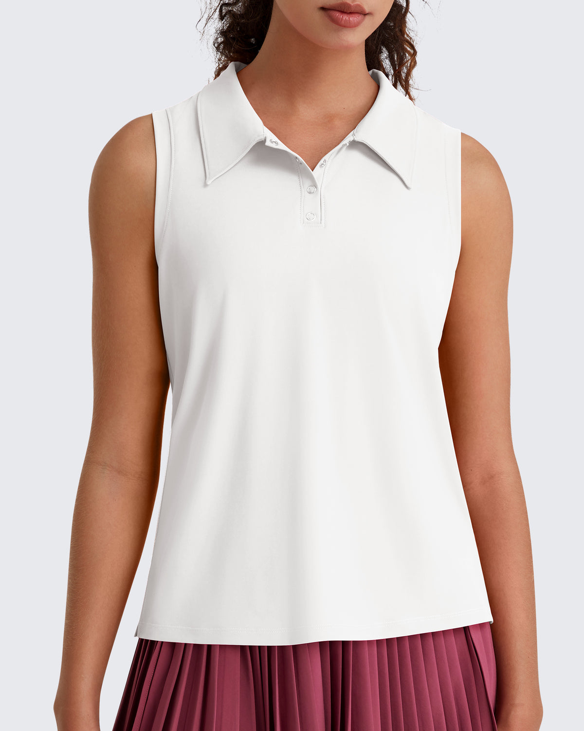 G4Free - G4Free UPF 50+ Sleeveless Golf Polo with Side Slit – Quick Dry -GF26L973A001A-S