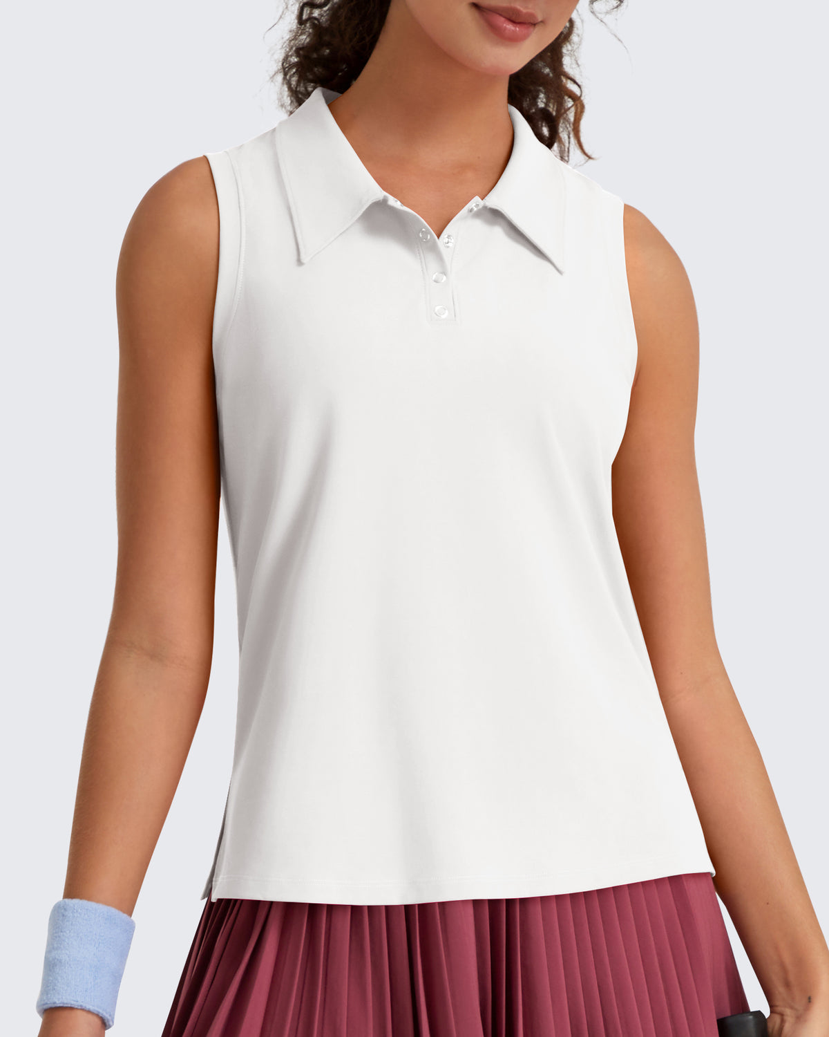 G4Free - G4Free UPF 50+ Sleeveless Golf Polo with Side Slit – Quick Dry -GF26L973A001A-S