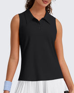 G4Free - G4Free UPF 50+ Sleeveless Golf Polo with Side Slit – Quick Dry -GF26L973A001A-S