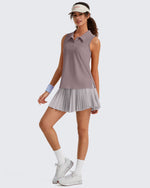 G4Free - G4Free UPF 50+ Sleeveless Golf Polo with Side Slit – Quick Dry -GF26L973A001A-S