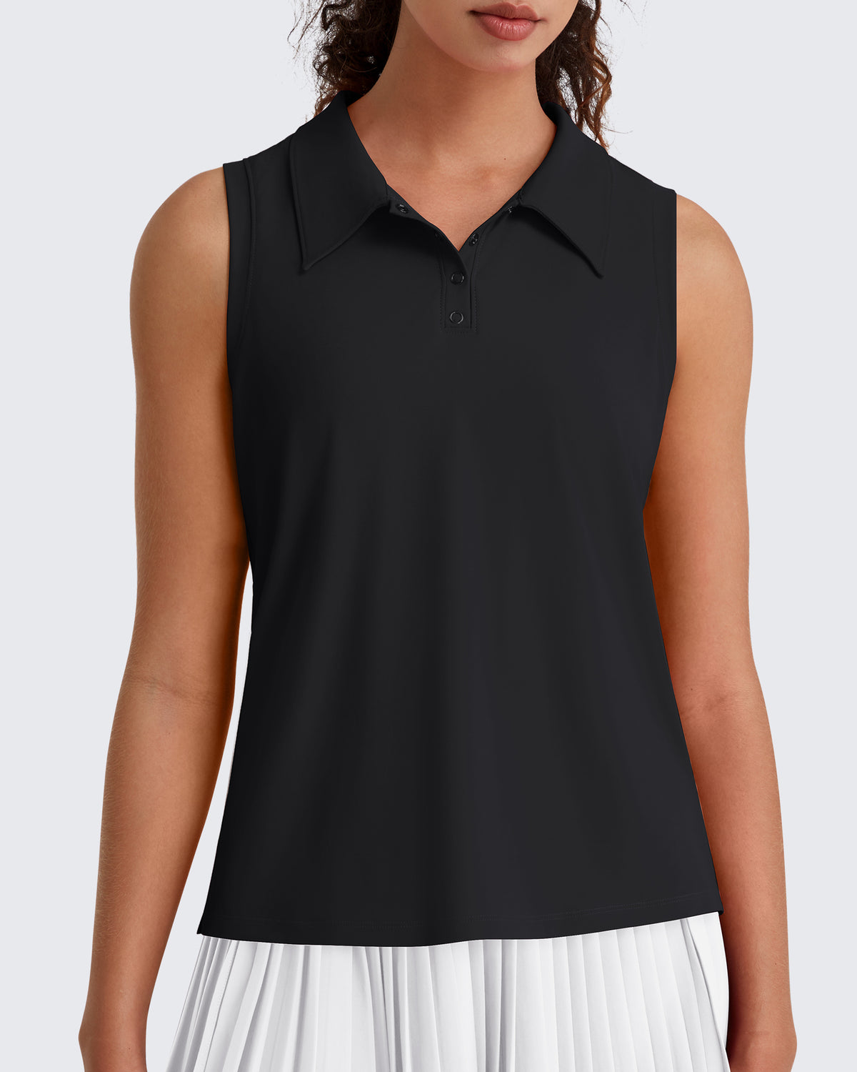 G4Free - G4Free UPF 50+ Sleeveless Golf Polo with Side Slit – Quick Dry -GF26L973A001A-S