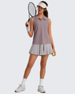 G4Free - G4Free UPF 50+ Sleeveless Golf Polo with Side Slit – Quick Dry -GF26L973A001A-S