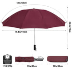 G4Free - G4Free UPF 50+ UV Protection 54 Inch Large Reverse Travel Umbrella -NT21A010B