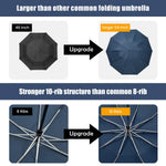 G4Free - G4Free UPF 50+ UV Protection 54 Inch Large Reverse Travel Umbrella -NT21A010B