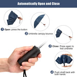 G4Free - G4Free UPF 50+ UV Protection 54 Inch Large Reverse Travel Umbrella -NT21A010B