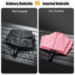 G4Free - G4Free UPF 50+ UV Protection 54 Inch Large Reverse Travel Umbrella -NT21A010B