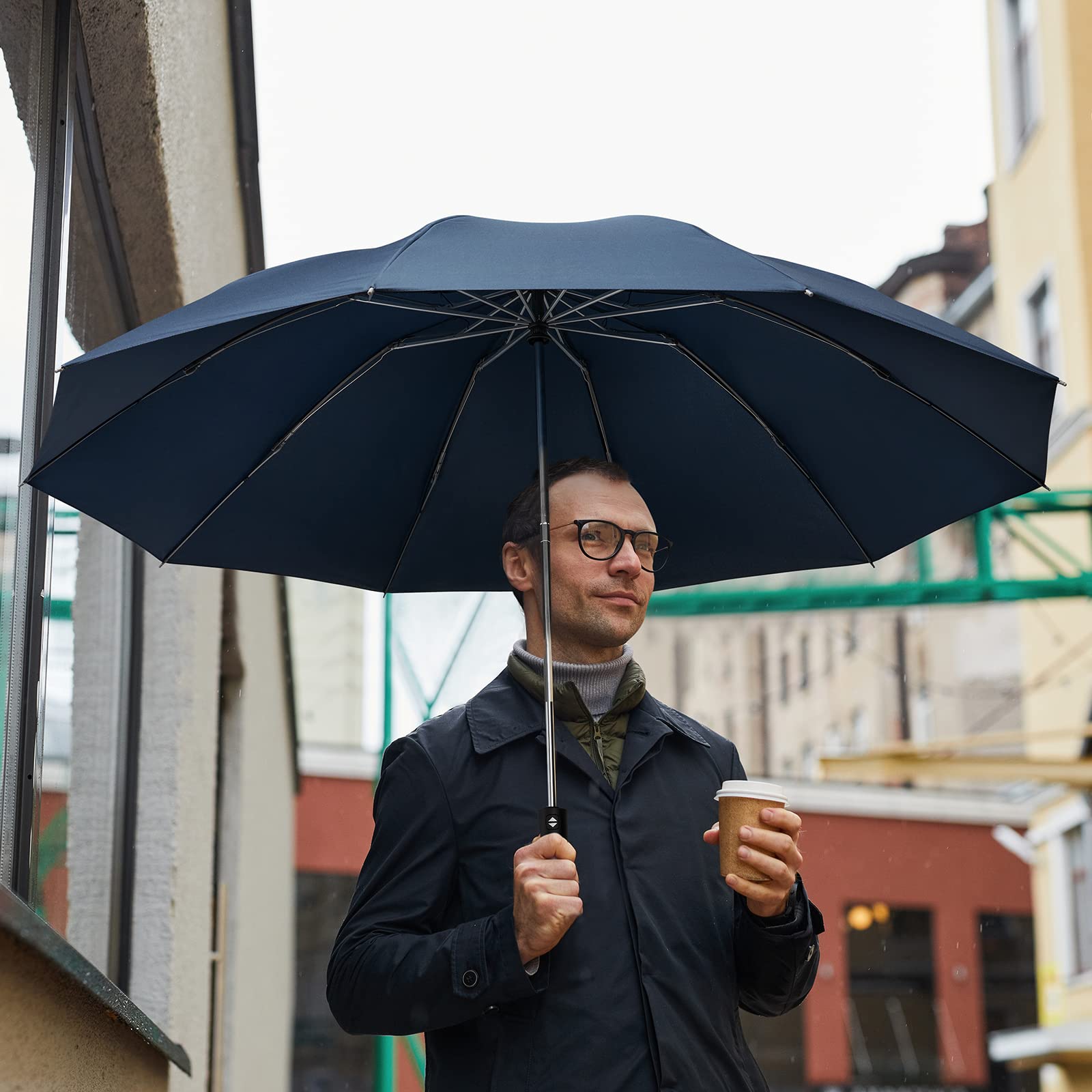 G4Free - G4Free UPF 50+ UV Protection 54 Inch Large Reverse Travel Umbrella -NT21A010B