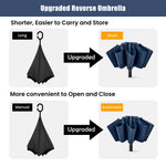G4Free - G4Free UPF 50+ UV Protection 54 Inch Large Reverse Travel Umbrella -NT21A010B