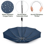 G4Free - G4Free UPF 50+ UV Protection 54 Inch Large Reverse Travel Umbrella -NT21A010B