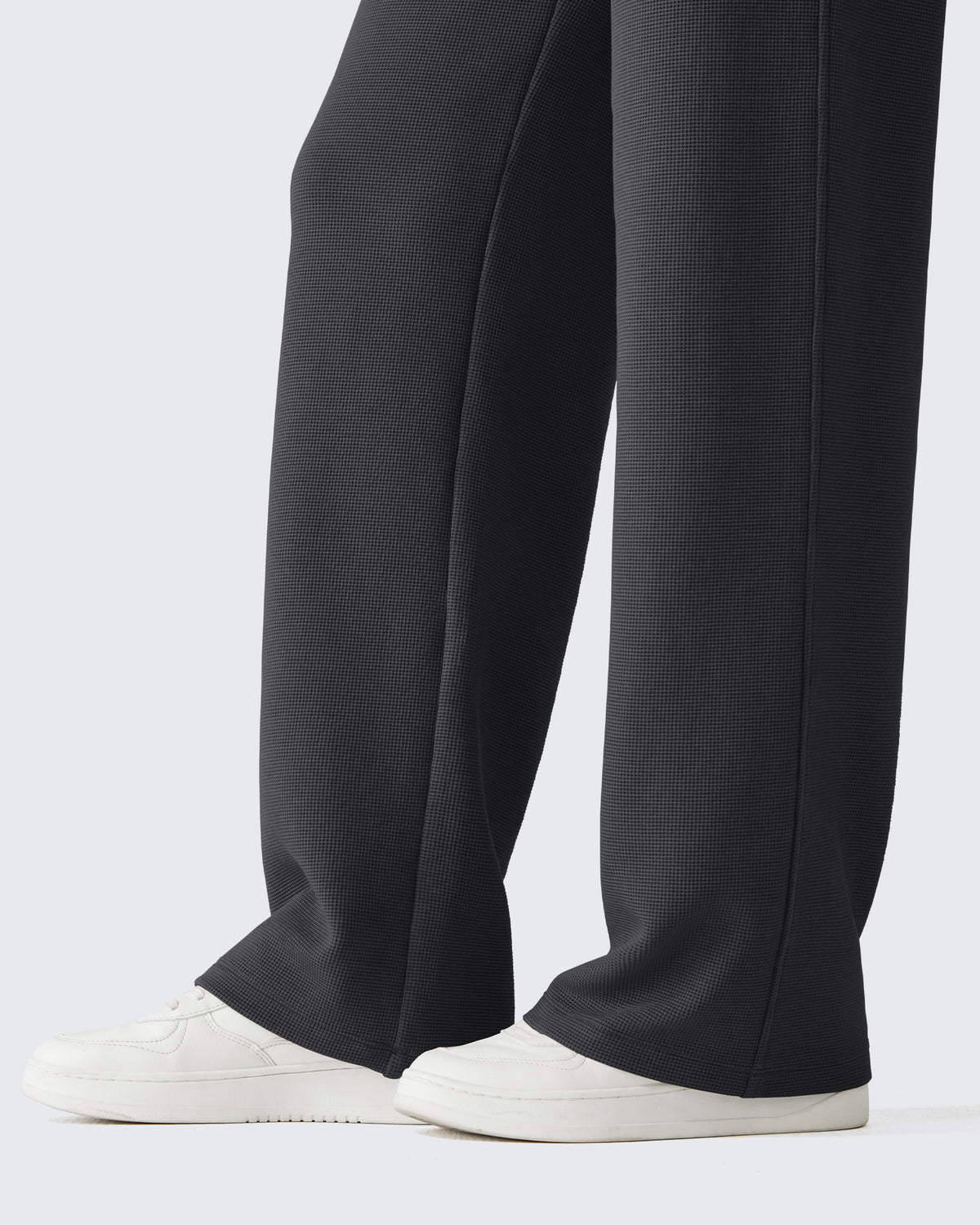 G4Free - G4Free Waffle Wide Leg Pull On Dress Pants High Waisted Stretchy -GF26J871A001A-S
